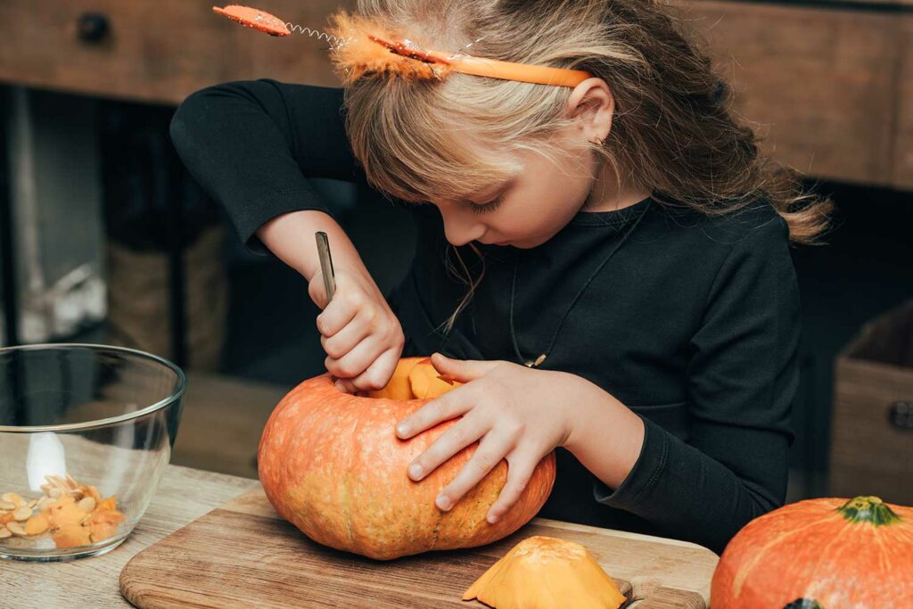 carving your pumpkin safely